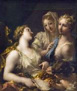 Giovanni Antonio Pellegrini La Modestie presentant la Peinture a l'Academie oil painting artist